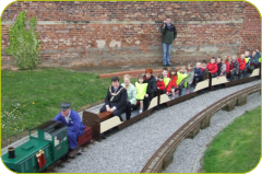 Mayor & Mayoress accompany the children on a ride